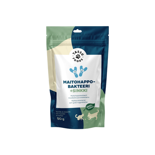Tassu Foods Maitohappobakteeri + sinkki 50g
